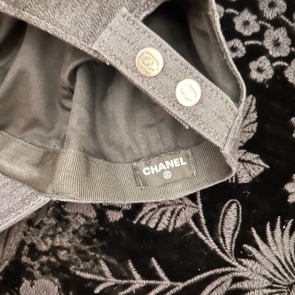 CHANEL Cotton Sequins CC Street Style Cap - Black main image 4